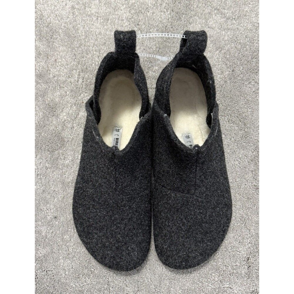 Birkenstock Andermatt Shearling Slipper Boots Anthracite Men's Size 11 (44) - Picture 4 of 9